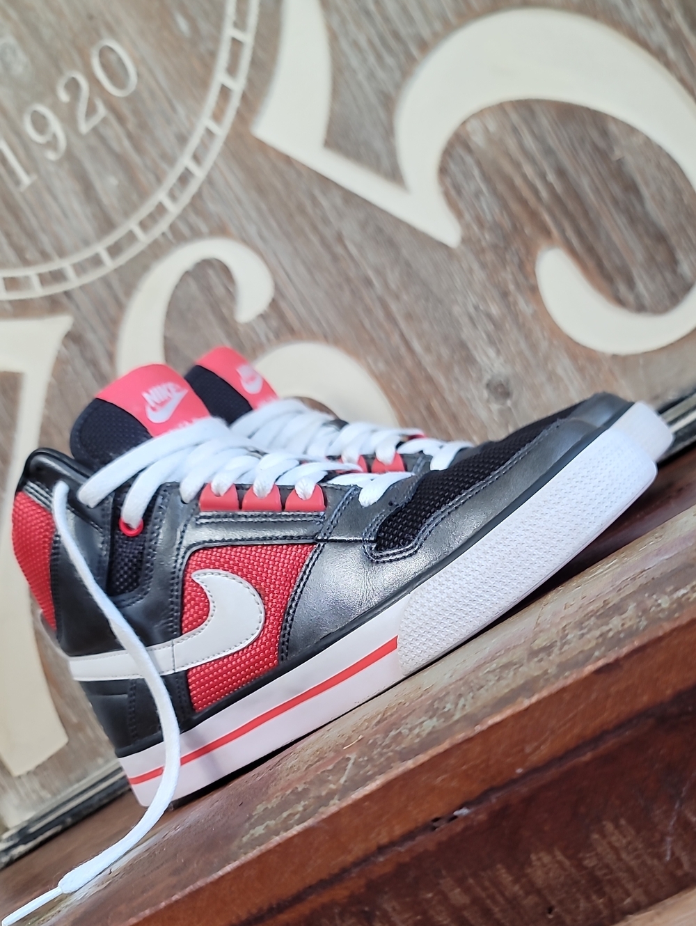 🔥 Vintage Nike Delta Force High AC "Dark Silver Coral" Wmns 6 Great Condition